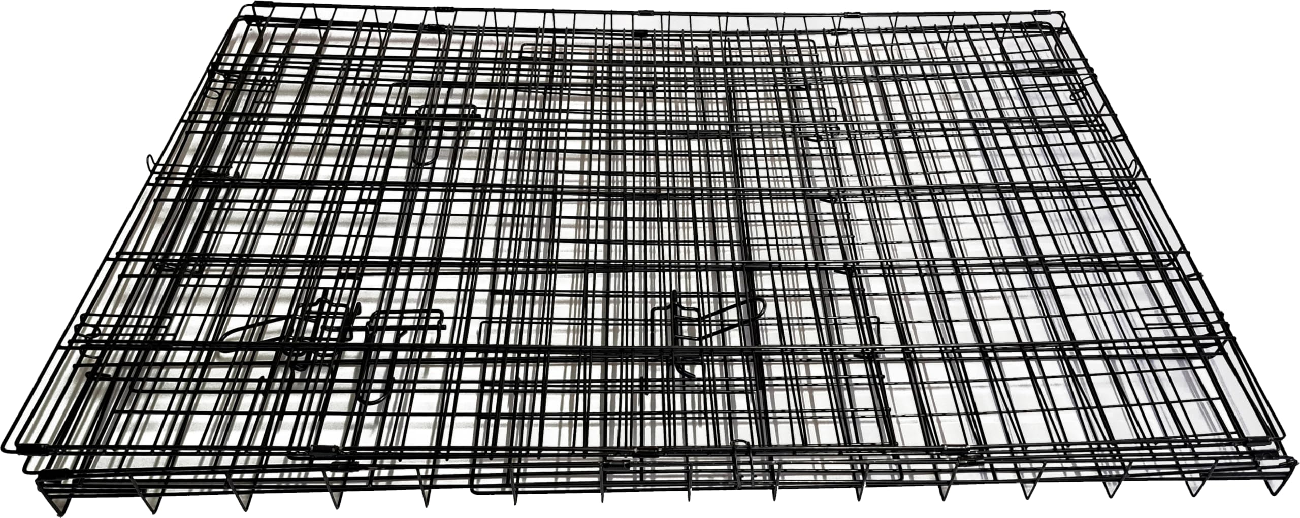 Gabbia robusta per Cani e Gatti pieghievole con 2 porte - dimensioni XXL 108 x 72 x H 77 cm - kennel cani XXL