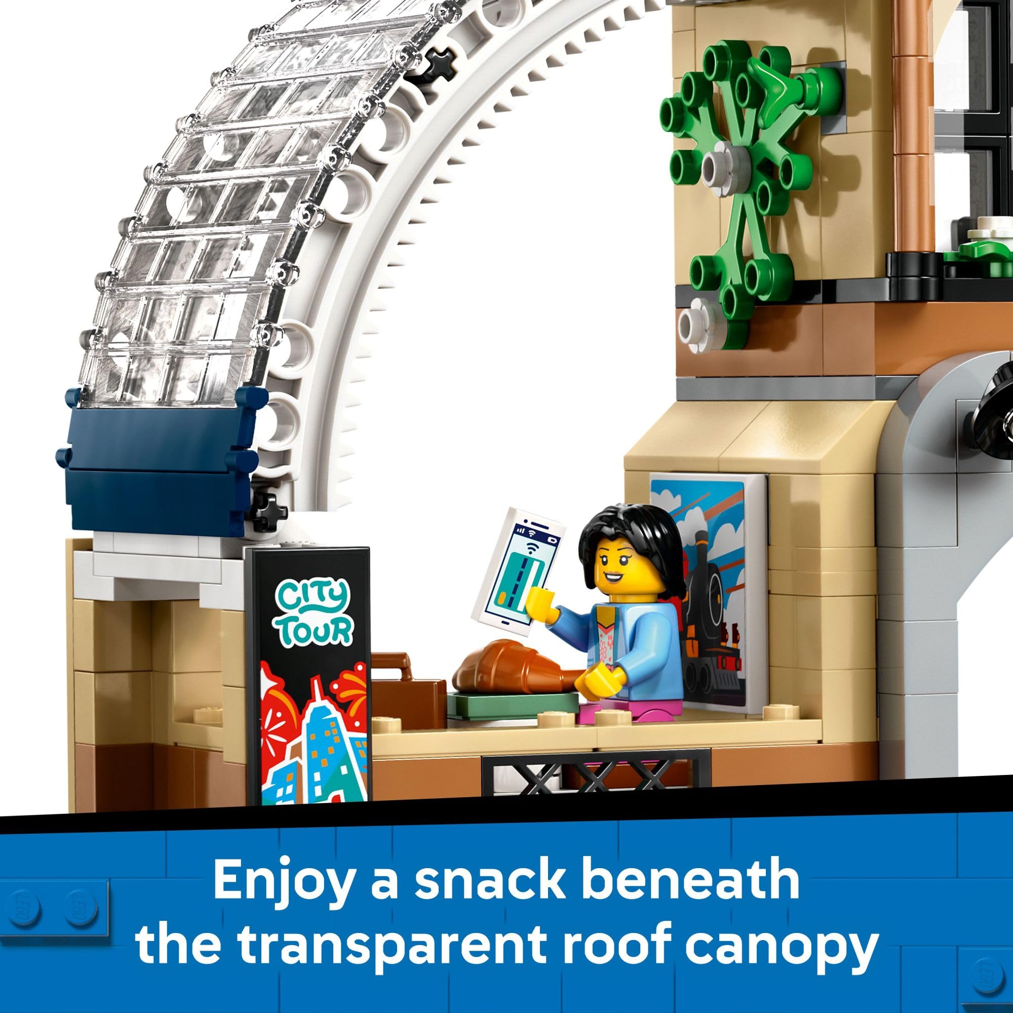 LEGO City Central Train Station Building Toy - Multi-Level Pretend Play Set for Boys & Girls, Ages 7+ - Building Blocks for Kids - Gift Idea for Christmas - 60469