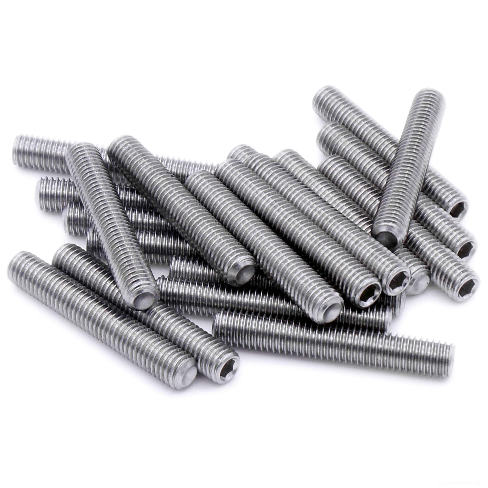 Singularity Supplies M8 (8Mm X 10Mm) Hex Socket Grub Screw (Cup Point) - Stainless Steel (A2) (Pack Of 20)