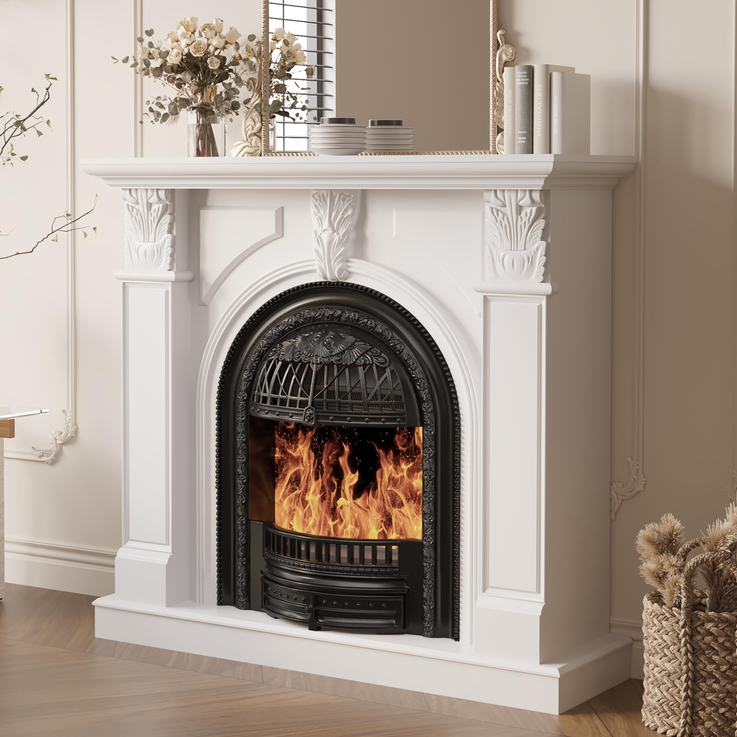 Fireplace Classic トレブルブースター Amazon.com: BLANKSPACE 48'' Electric Fireplace with Mantel, Tv