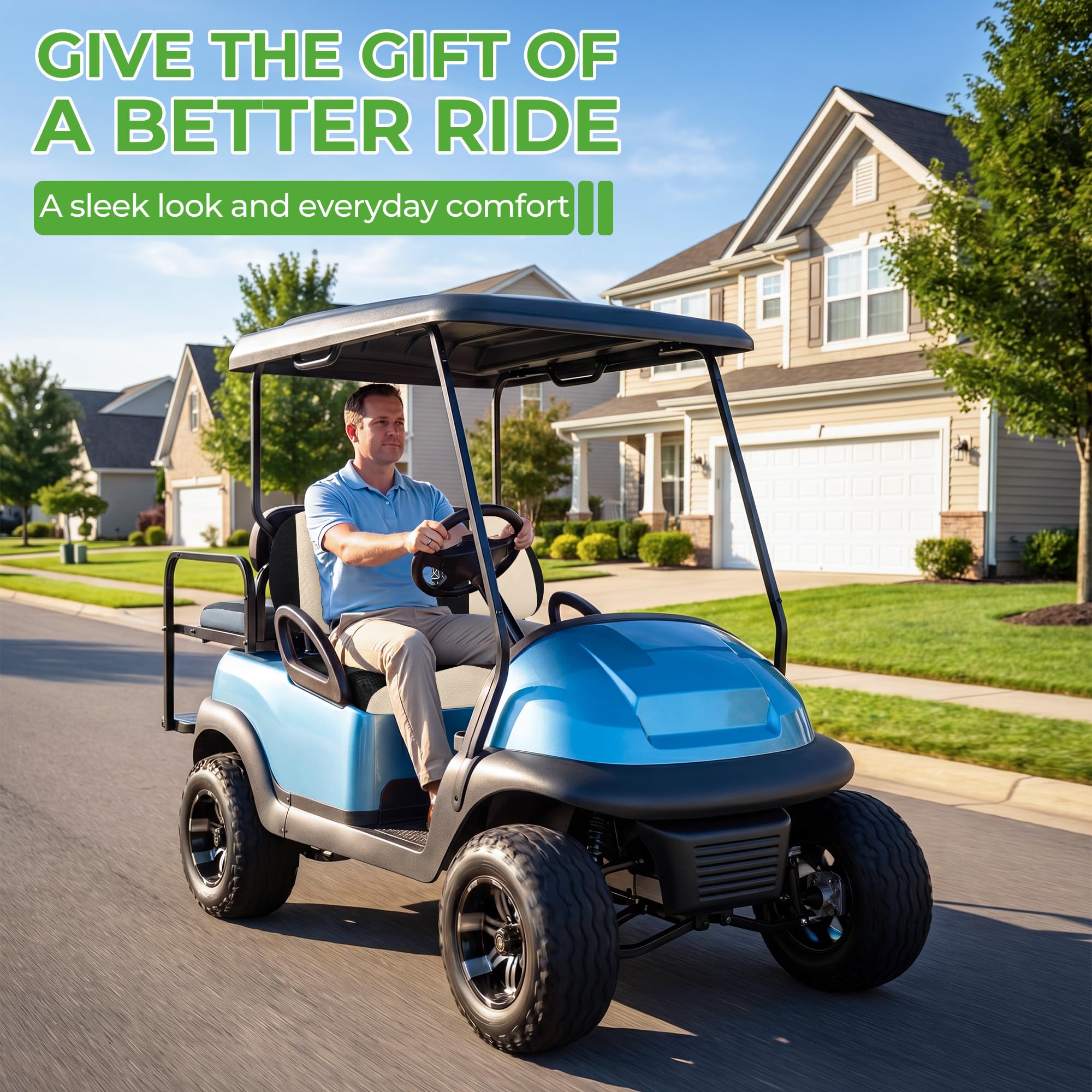 10L0L Coprisedili universali per carrelli da golf, adatti come guanti da golf e Yamaha, facili da installare