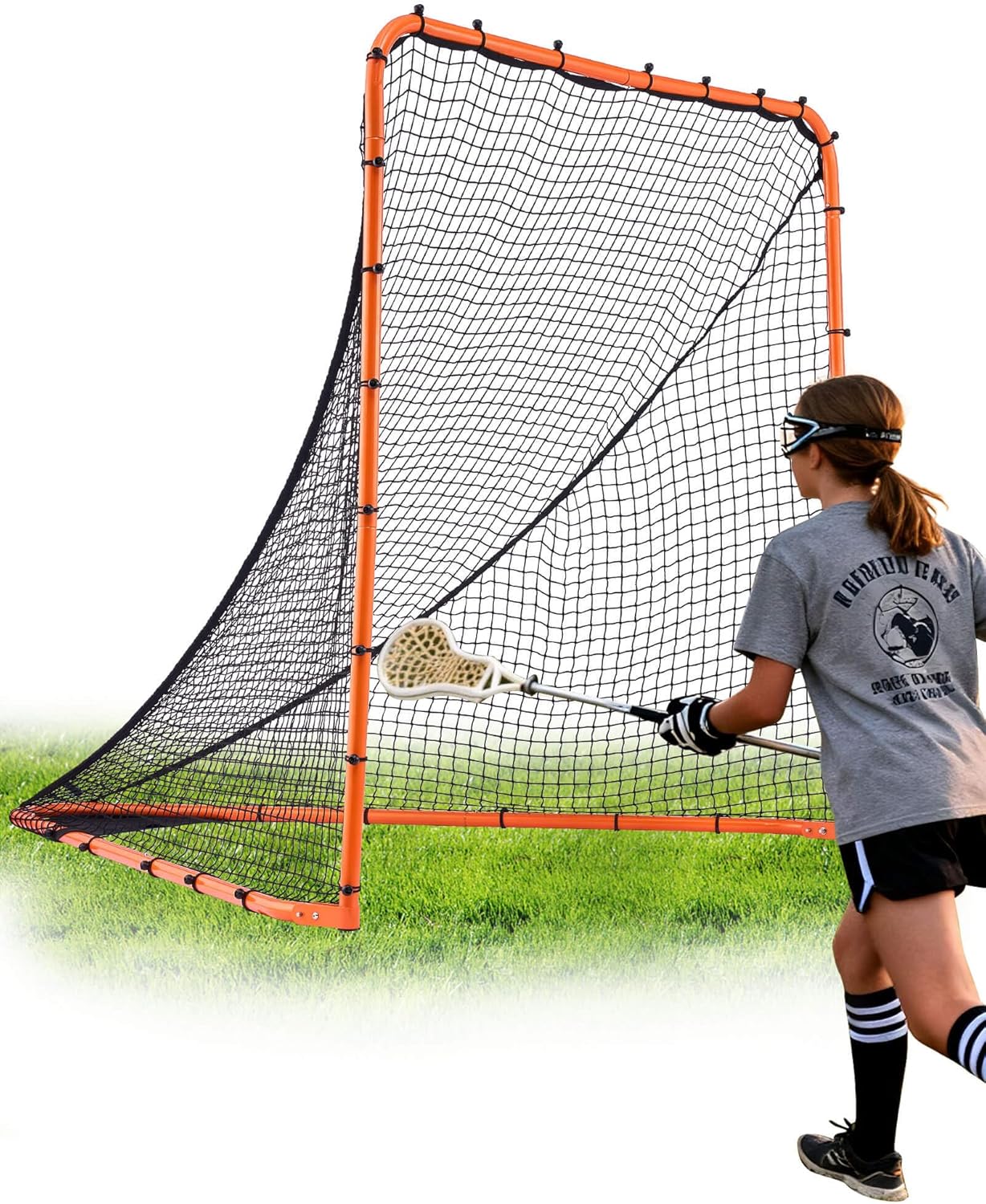 VEVOR Portable Lacrosse Goal - Complete Training Accessory Set with Extended Coverage for Youth and Adults