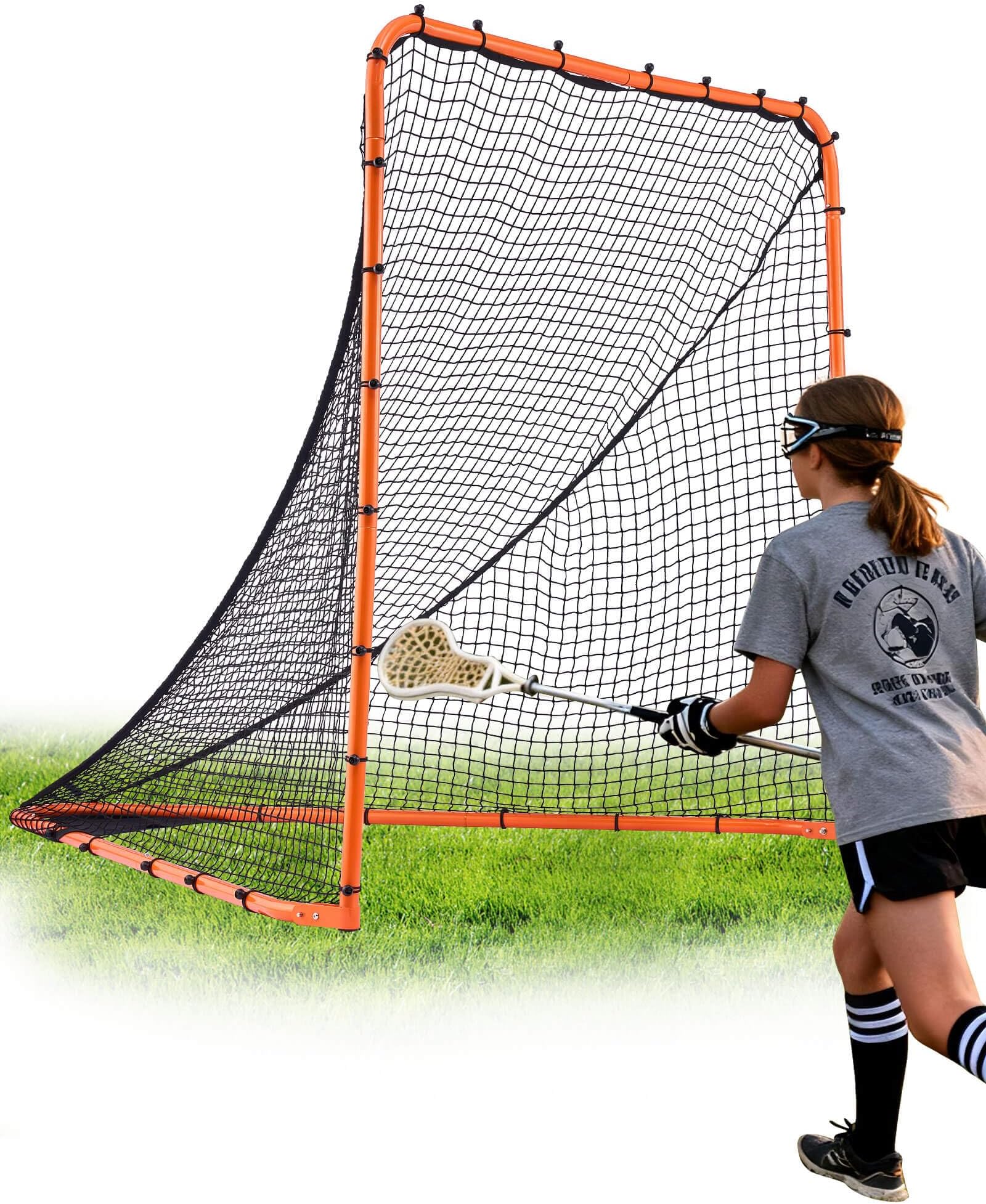 VEVOR Portable Lacrosse Goal - Complete Training Accessory Set with Extended Coverage for Youth and Adults