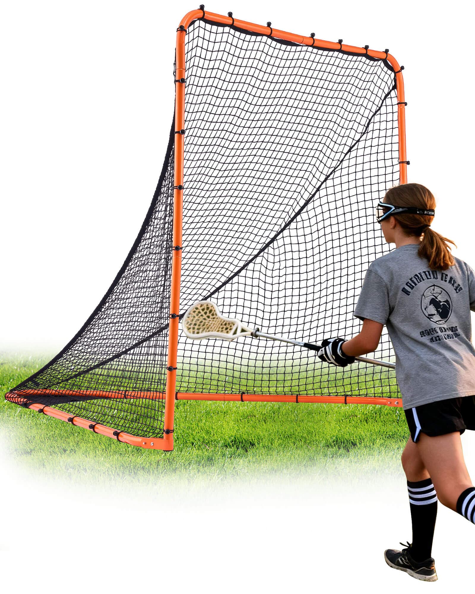 vevor portable lacrosse goal - complete training accessory set with extended coverage for youth and adults