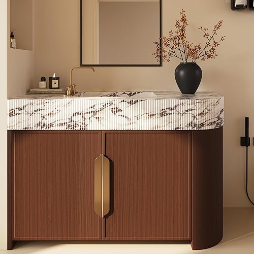 Miniatura 9 de JSEVEM Papel tapiz de nogal marrón de 24 x 197 pulgadas, para despegar y pegar, papel de contacto de grano de madera de nogal sintético,