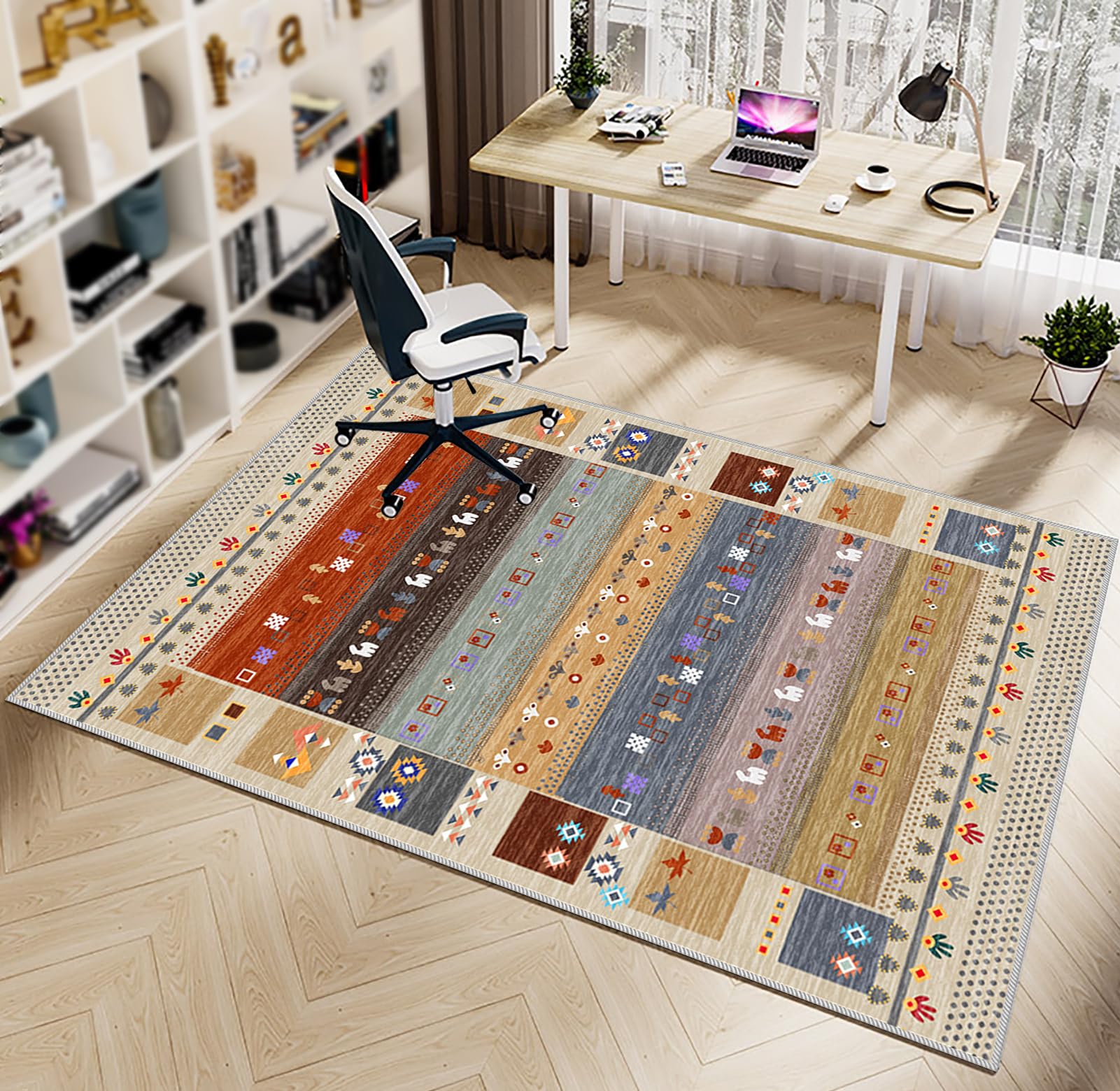 Tappeto Sedia Ufficio Antiscivolo per Sedia con Ruote 160 x 180 cm
