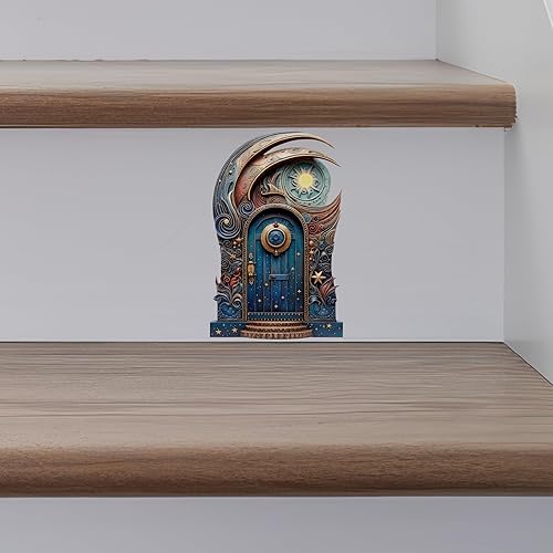 Miniatura 2 de Puerta de hadas Luna y Estrellas - Adhesivo de pared para puerta de hadas