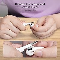Vista 2 de SUPFINE Kit de limpieza para Airpod, bolígrafo de limpieza Airpods Pro, kit de limpieza multifunción, cepillo suave para puerto de carga