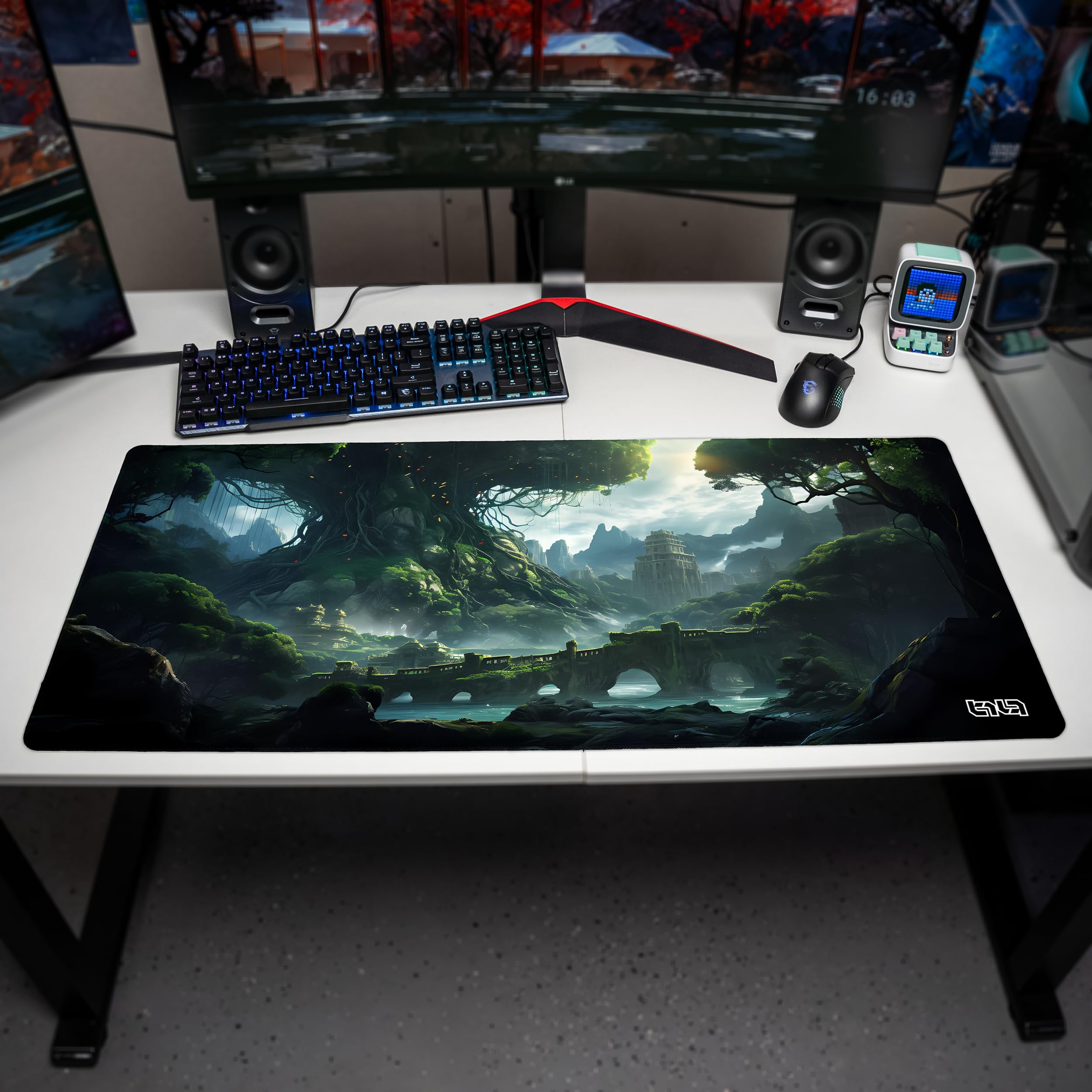 Tilt Mouse Mat 90x40 Cm | Non-Slip Desk Mat Large