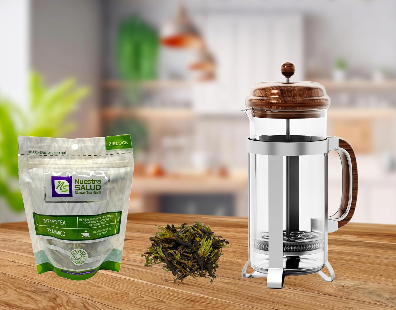 Nuestra Salud - Bitter Tea - Te Amargo - Herbal Infusion (40g) X 3 Hercampuri Macho Amazing Benefits Drinking Tea