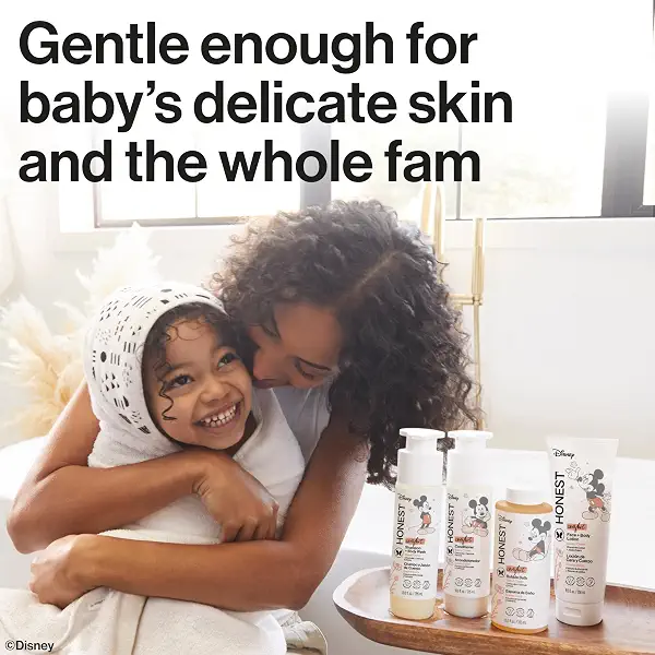The Honest Company Silicone-Free Conditioner Gentle Enough for Baby Dermatologist Tested Tear Free Hypoallergenic Disney’s Mickey Mouse Comfort Sweet Cream 10 fl oz 6