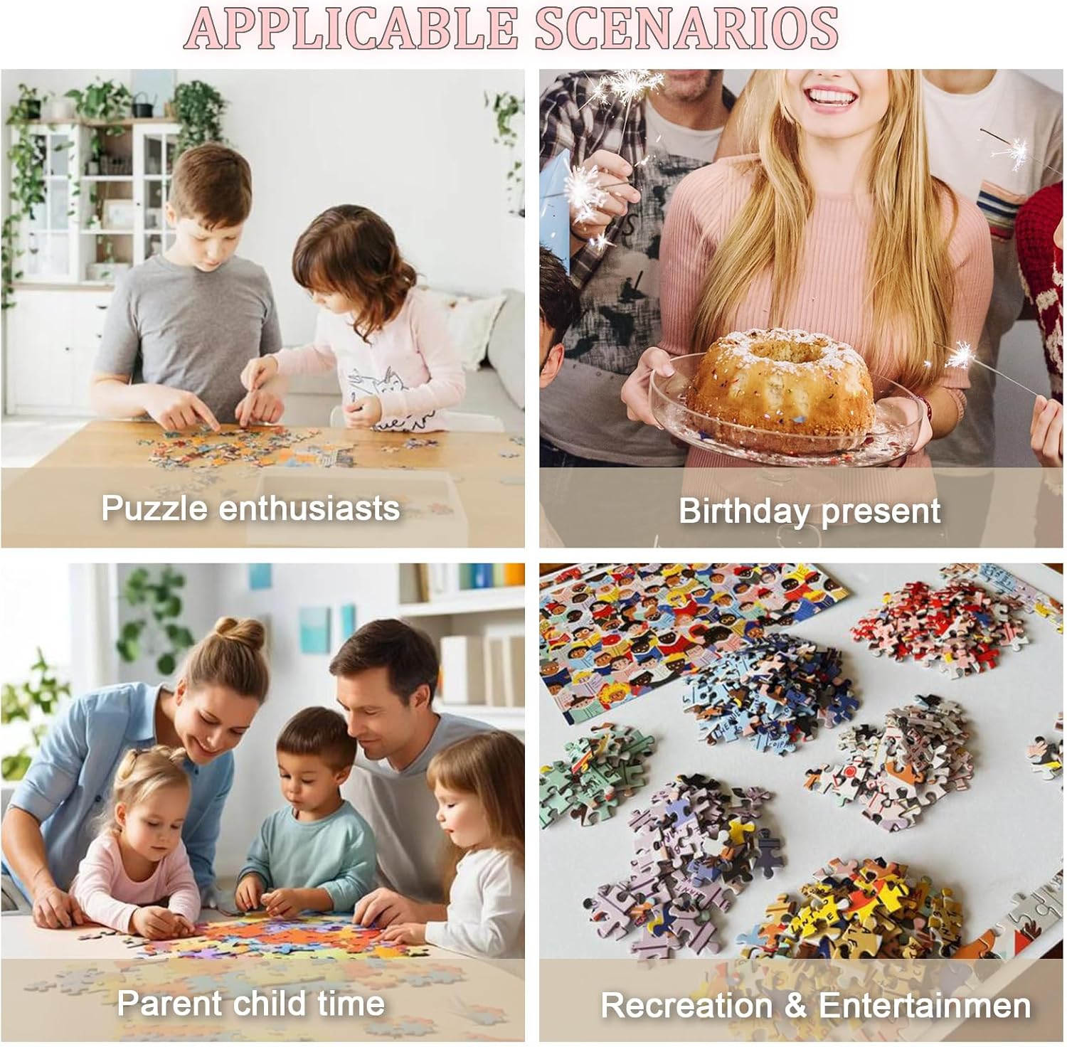 Personalised Jigsaw Puzzle from Photo 1000Pieces,Custom Jigsaw Puzzles from Photos Wooden Design with Your Own Picture for Kids Men Women Gifts Mom Dad Weedding Birthday Anniversary