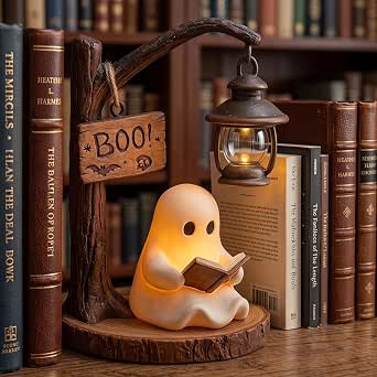 Ghost Nightlight, 8.7 x 2.2 in Halloween Decor Lamp
