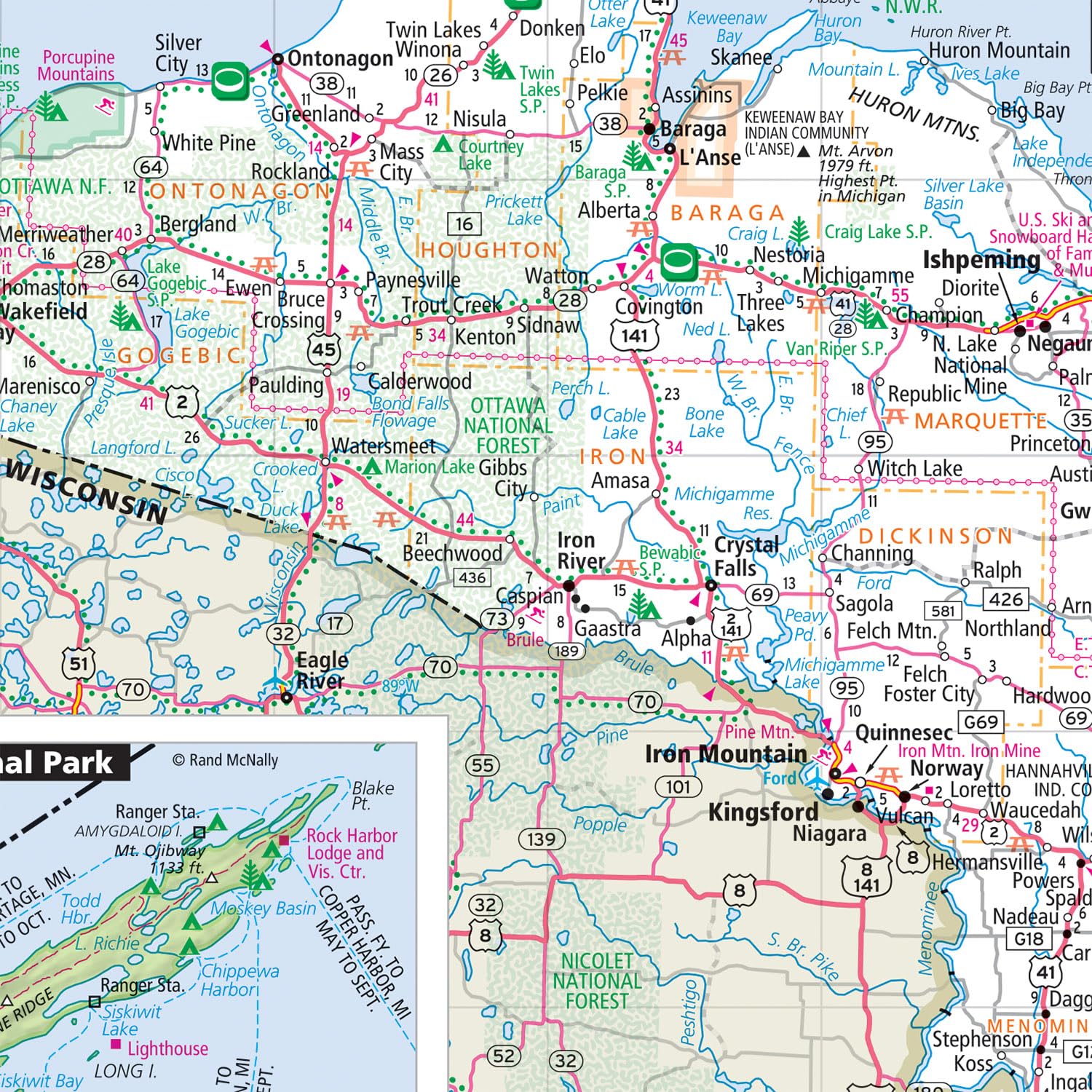Rand McNally Easy to Fold: Michigan Laminated Map - Image 5