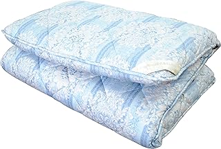 昭和西川 羊毛混 4層固わた敷布団 シングル 極厚 フランス産プレミアムウール 日本製 (ブルー)