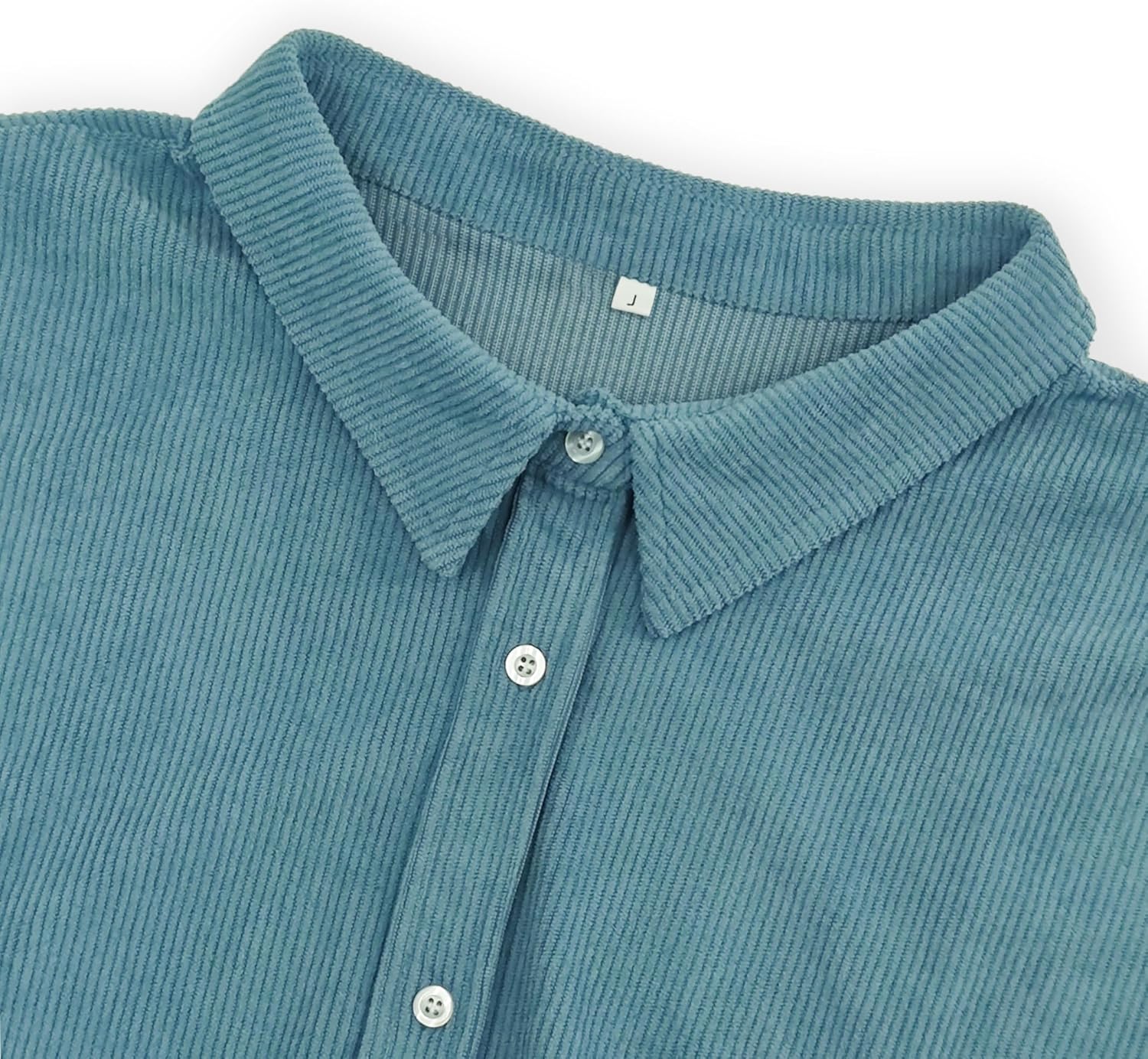 Fall Shirts for Men Casual Corduroy Jacket Button Down Long Sleeve Overshirt Loose Stylish Solid Color Shackets - Image 3