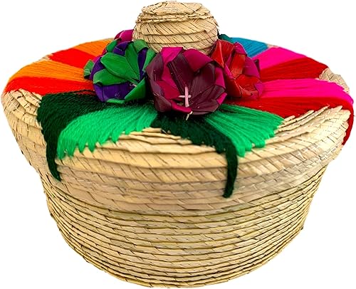 Miniatura 4 de Mexican Fiesta Tortilla Warmer Auténtico Tortillero - TortillasCesta de pan tejida a mano - Hecho en México, Tortillera de Palma
