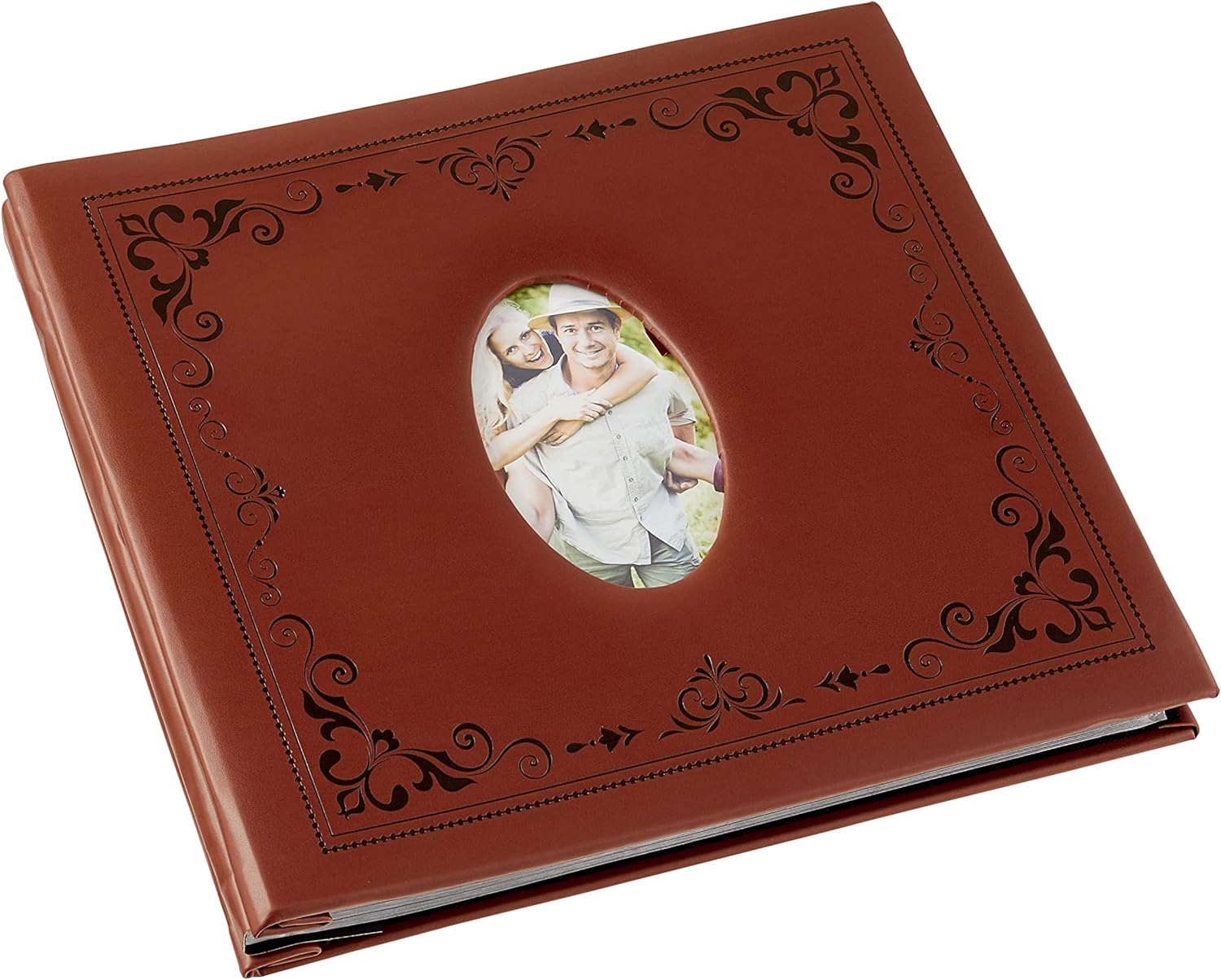 Recollections 12" x 12" Brown Mega Scrapbook Photo Album - 50 Page DIY Photo Album for Weddings, Birthdays, Anniversaries, and Family - 1 Pack