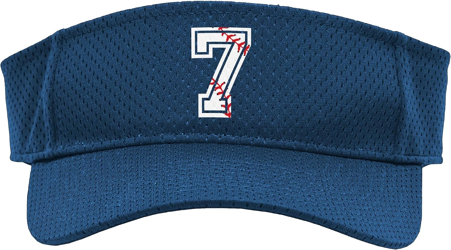Baseball Player #7 Jersey Back No 7 Sports Pit Ball Sport Sun Visor