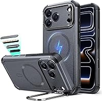 Vista 38 de ESR Funda magnética resistente para iPhone 13 Pro con soporte, protección contra caídas de grado militar de 23 pies, compatible con accesorios