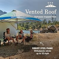 Vista 3 de Coleman Oasis Instant Pop-Up Canopy Tent with Side Wall Attachment, Portable Shelter with Easy Setup & Takedown, Wheeled Carry Bag Included