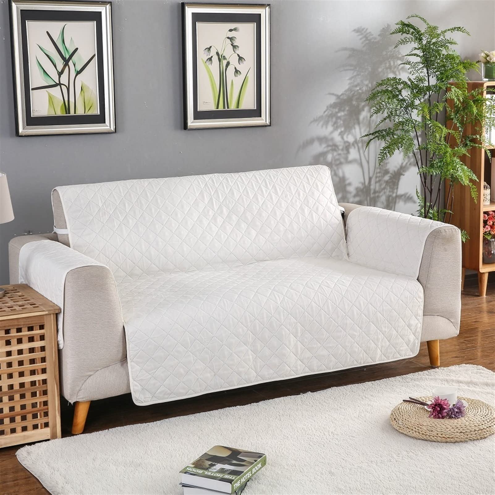 Coussin de canapé d'une seule pièce en tissu matelassé haut de gamme