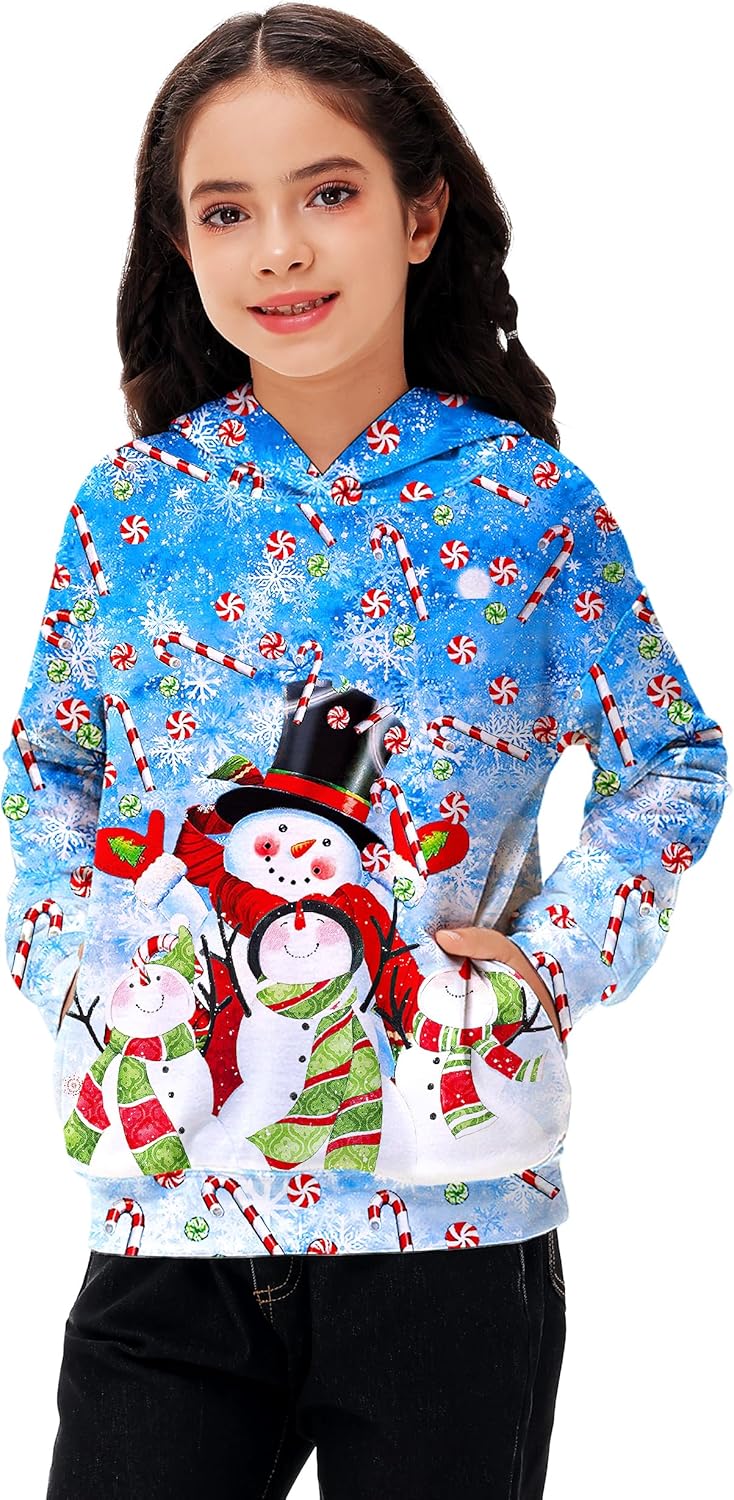 AOBUTE Unisex Kids St Patricks Day Hoodie Long Sleeve Graphic Sweatshirt 5-14 Years - Image 2