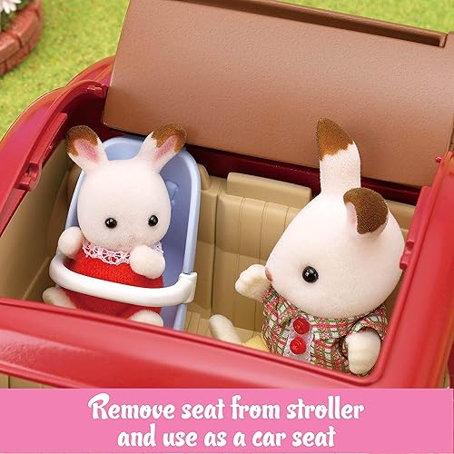 Miniatura 5 de Calico Critters - Auto de Crucero Familiar para Muñecas, Vehículo de Juguete con Asientos para hasta 5 Figuras Coleccionables