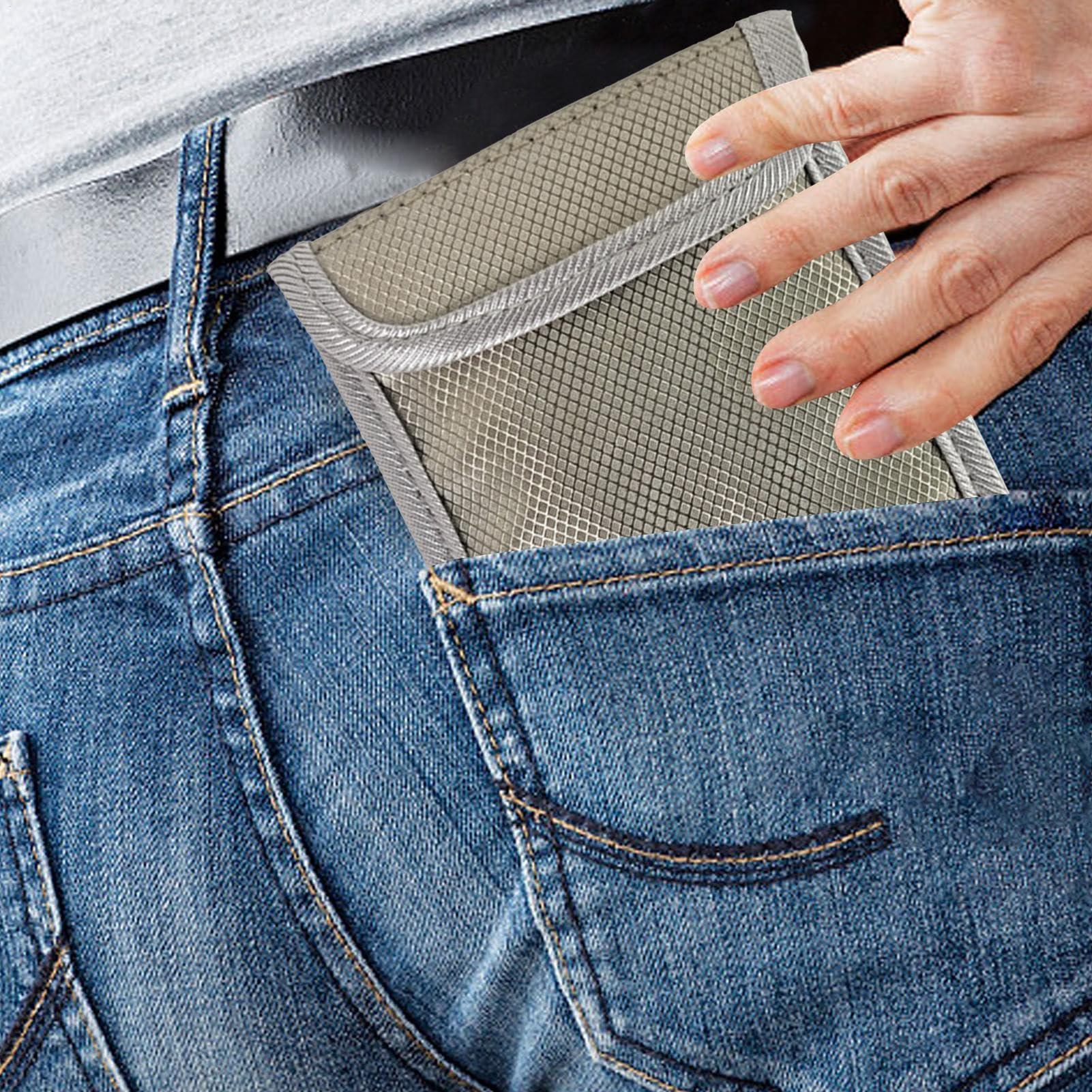 Borse faraday per telefoni, tasca silenziosa borsa faraday, sacca di sicurezza faraday borse per telefono cellulare fino a 6,5 pollici anti-viaggio anti-viaggio