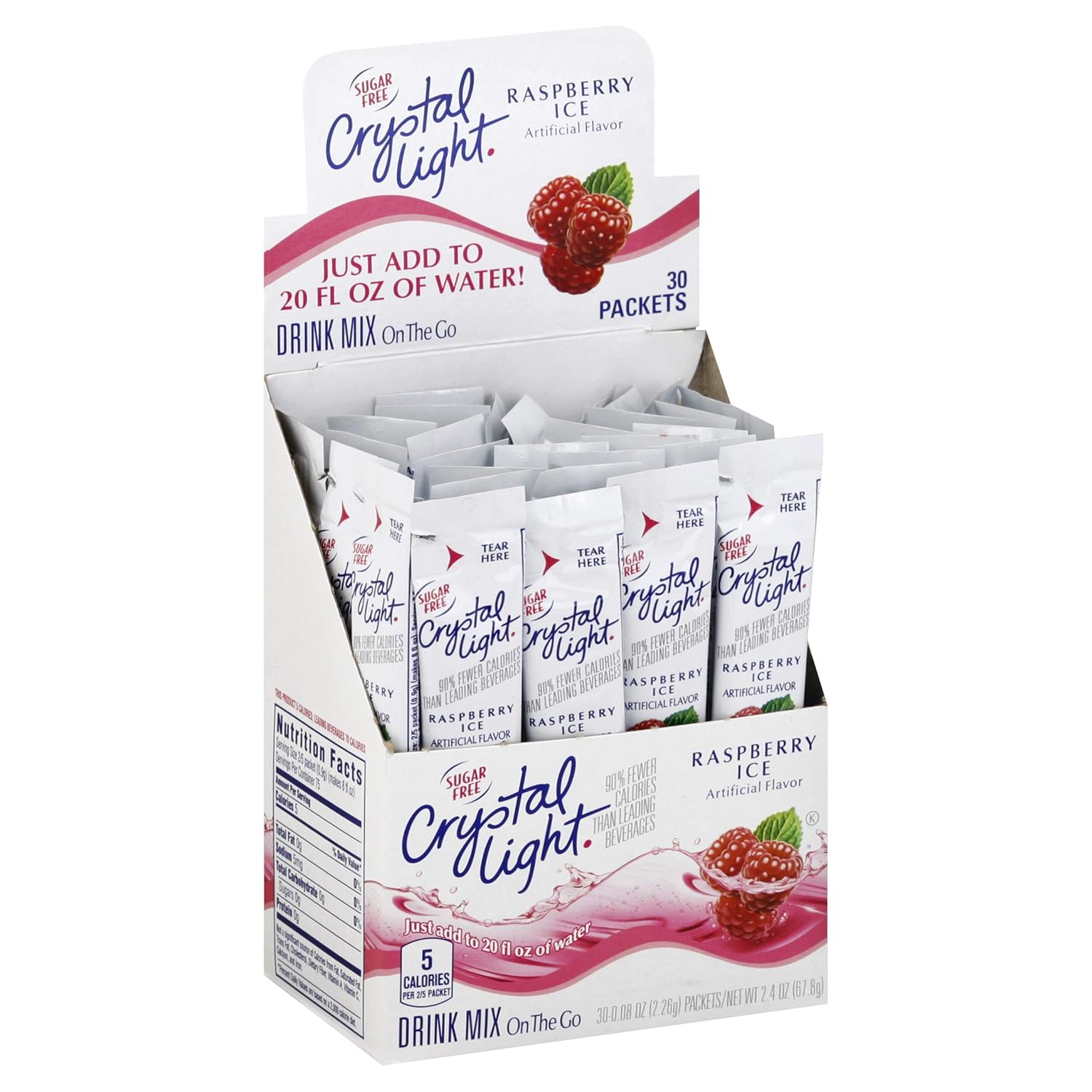 Crystal Light On the Go Rasberry Ice 120 units per case 0.6 oz