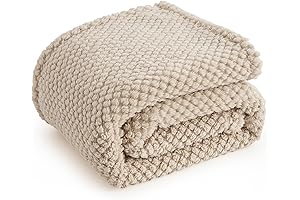 Bedsure Super Soft Cozy Tan Throw Blanket