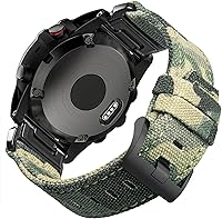 Vista 8 de Compatible con Garmin, correa deportiva de lona para reloj fēnix/precursor/enfoque/marq/quatix/instinct/D2/Tactix, correa de repuesto resistente