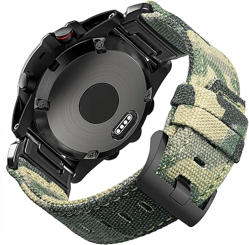 Compatible con Garmin, correa deportiva de lona para reloj fnixprecursorenfoquemarqquatixinstinctD2Tactix, correa de repuesto resistente para hombres