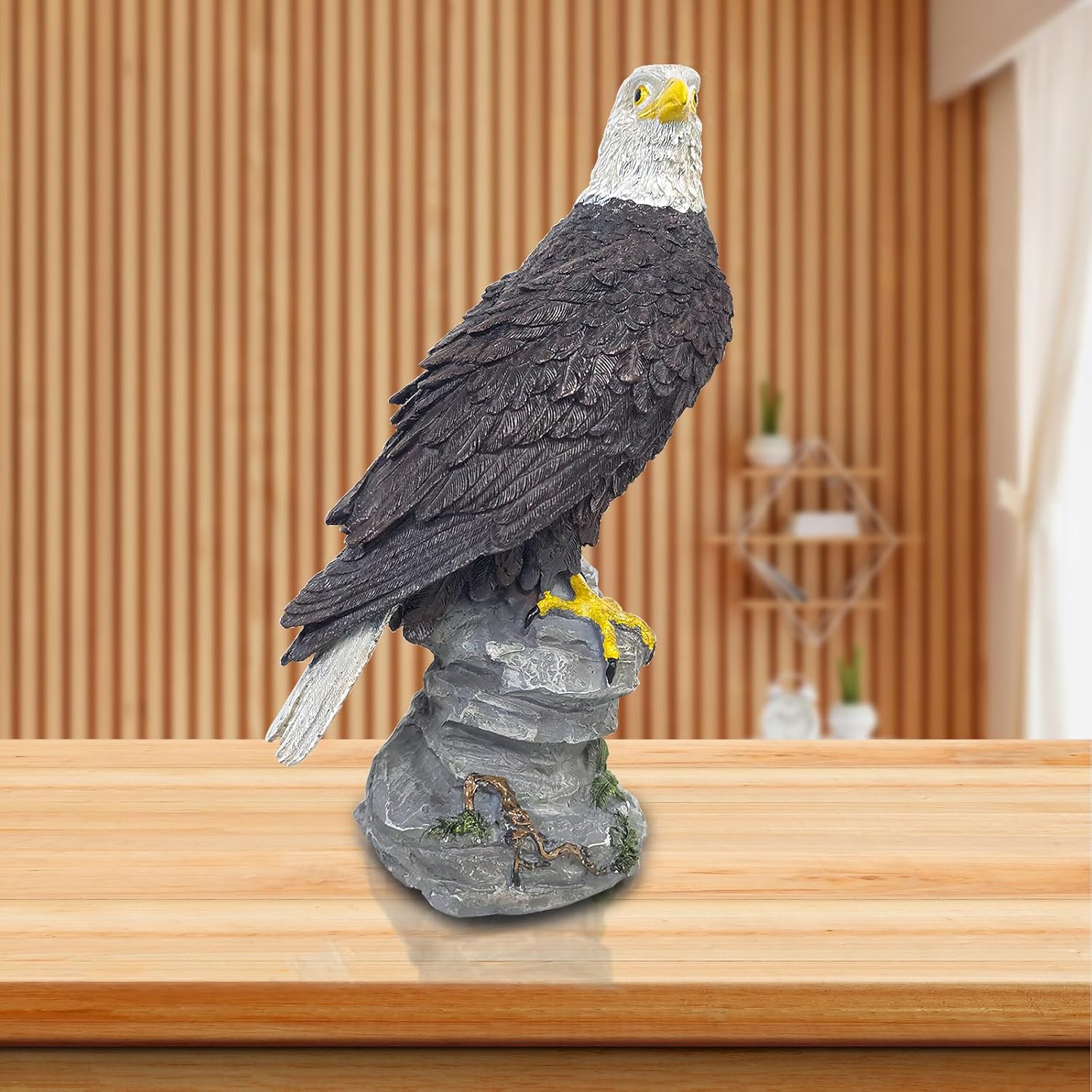 Flag Pole Eagle Topper,10" Bald Eagle Hand-Painted Realistic Eagle For Flagpole Topper Outdoor, July Fourth /July 4th Independence Day ,Decorative Eagle For Showcasing Your Pride And Patriotism