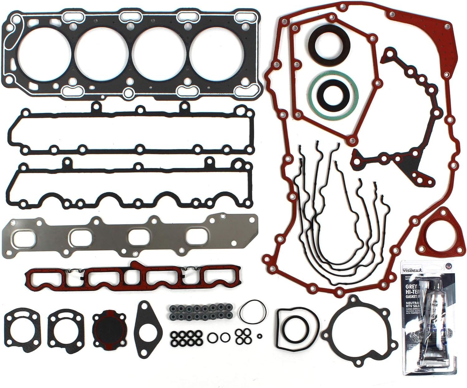 CNS Graphite Head Gasket Set Compatible with 99-02 CHEVROLET/OLDSMOBILE/PONTIAC 2.4L (2392CC/146CID) L4 DOHC (16-Valve) VIN CODE"T"
