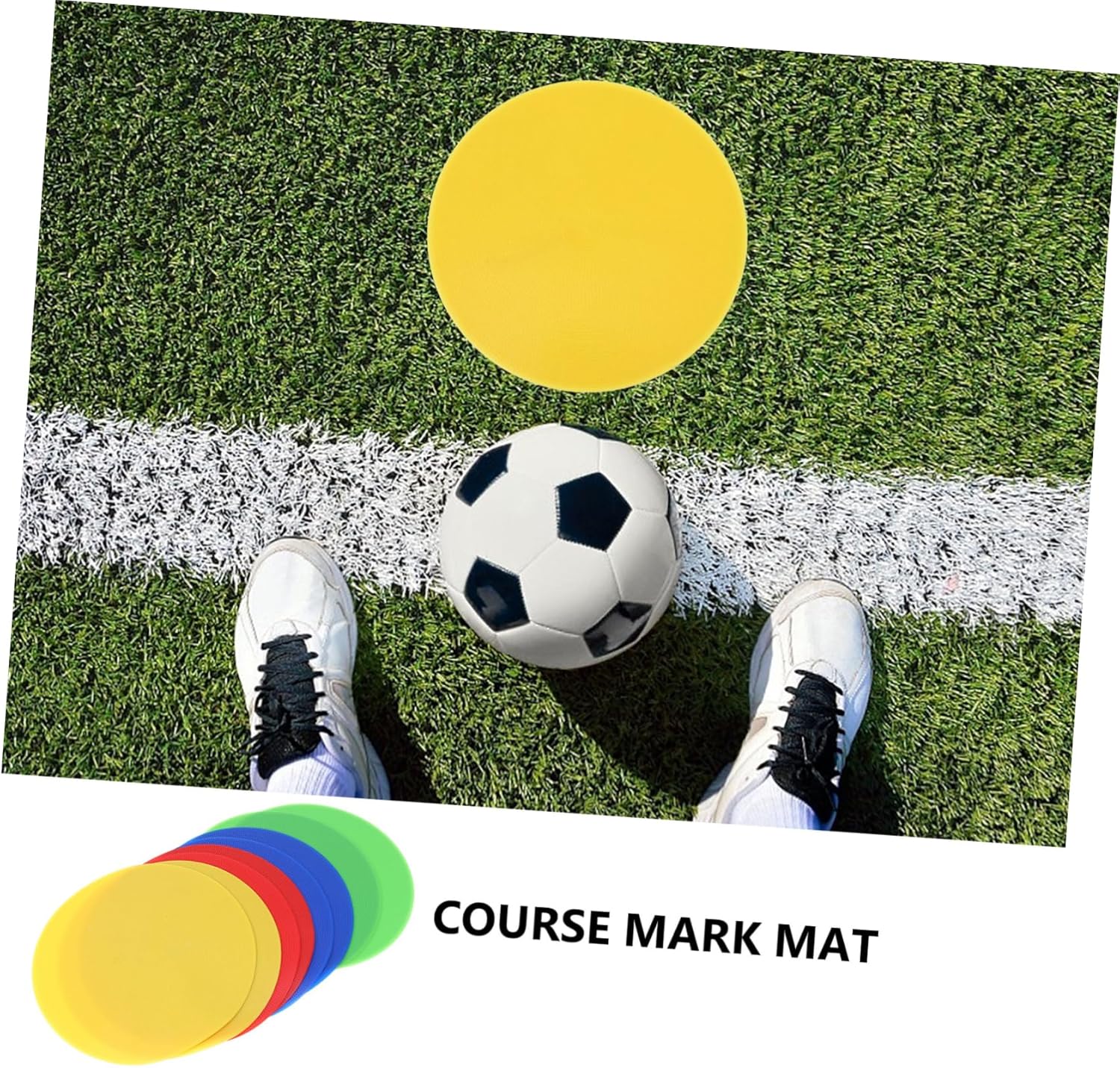 Football Field Spot Markers 8pcs Disc Markers Red Green Landmark Pad Gym Training
