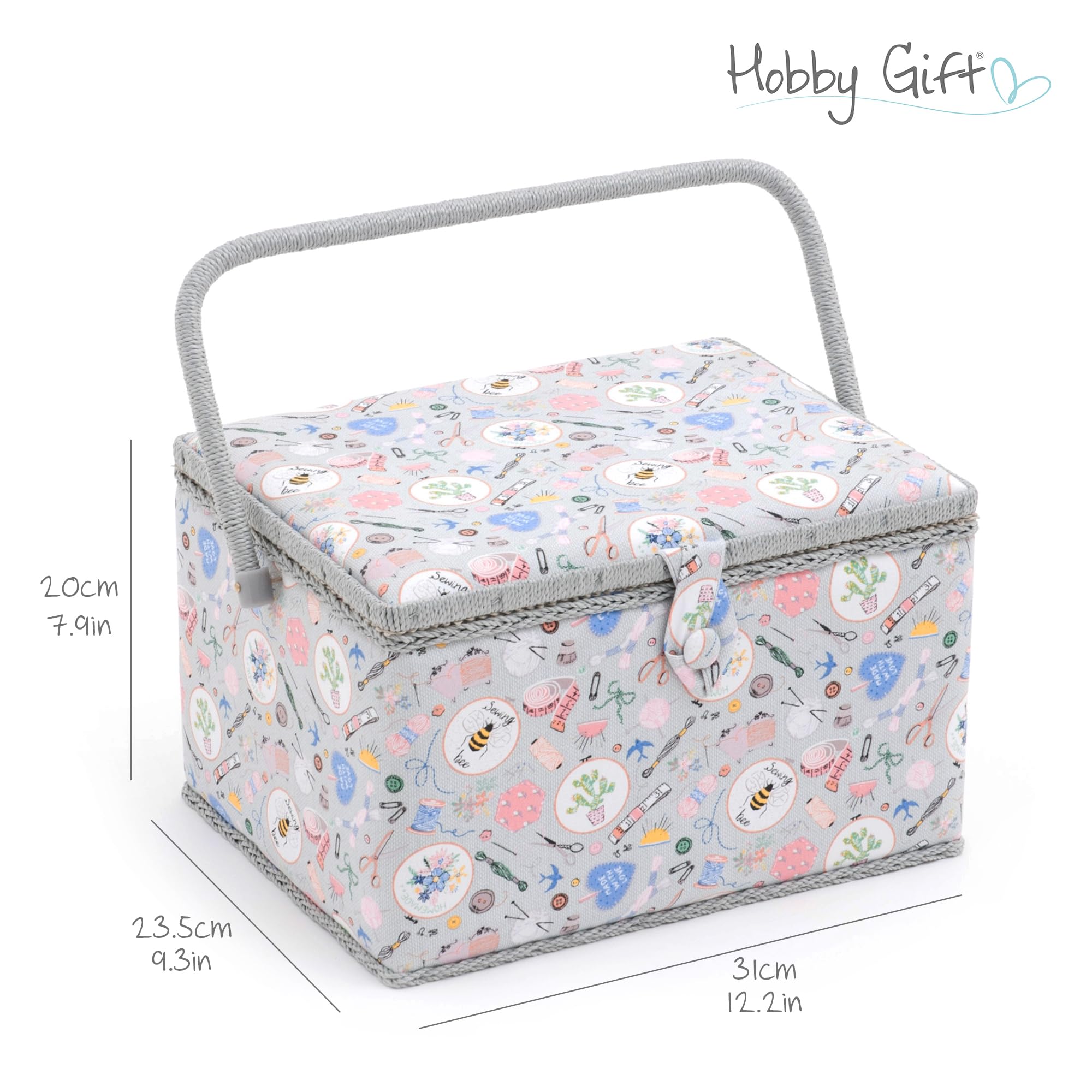 Hobby Gift Exclusive große Aufbewahrungsbox für Näharbeiten, Hausgemacht