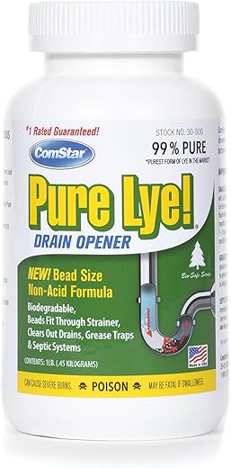 Best pure lye drain opener
