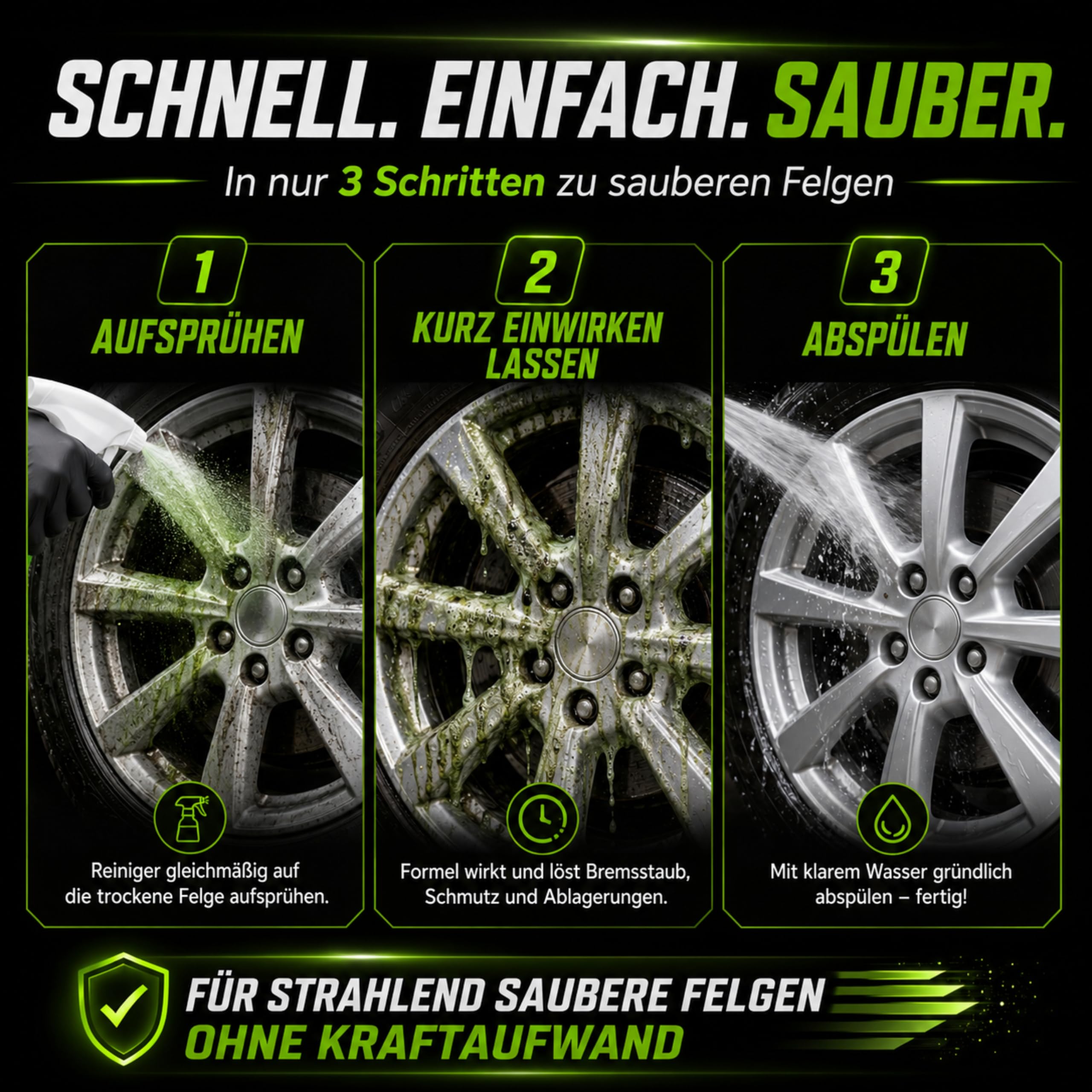 Cleanerist | 2x 5L Felgenreiniger für Alufelgen und alle anderen Felgentypen - anwendungsfertig mit Säure-Formel gegen Bremsstaub und Strassenschmutz - für PKW und SUV