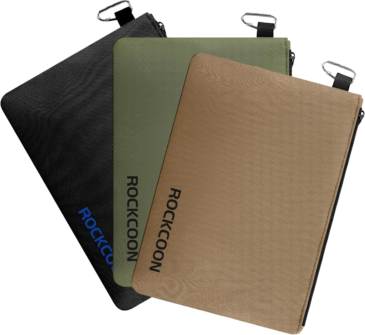 3 Pack Zipper Pouch, Multipurpose Zippers Pouches for Organizing, Durable & Waterproof Premium Small Tool Bag with Liner Pocket