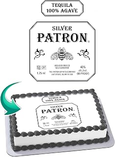 Cakecery Patron Tequila Edible Cake Image Topper Personalized Birthday Cake Banner 1/4 Sheet