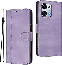 Cuir Coque pour Oppo A6 Pro 5G Étui avec [Fente Carte][Support Visionnage] Anti-Choc Fermeture Magnétique Protective Housse - Violet
