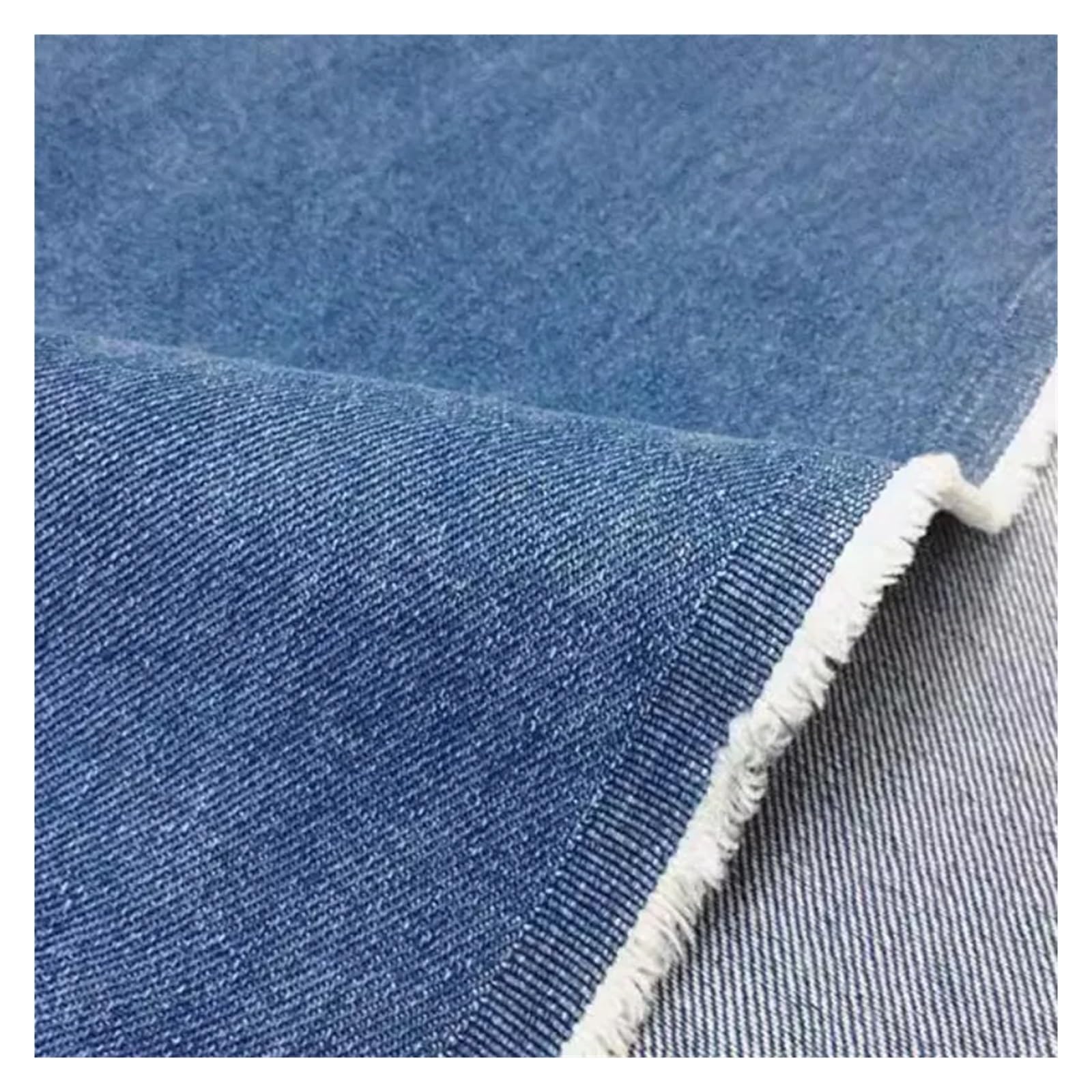 Tela vaquera de algodón for costura, for vestidos, faldas, camisas, chaquetas, pantalones, bricolaje, for coser, tela y ponible.(Stretch dark blue)