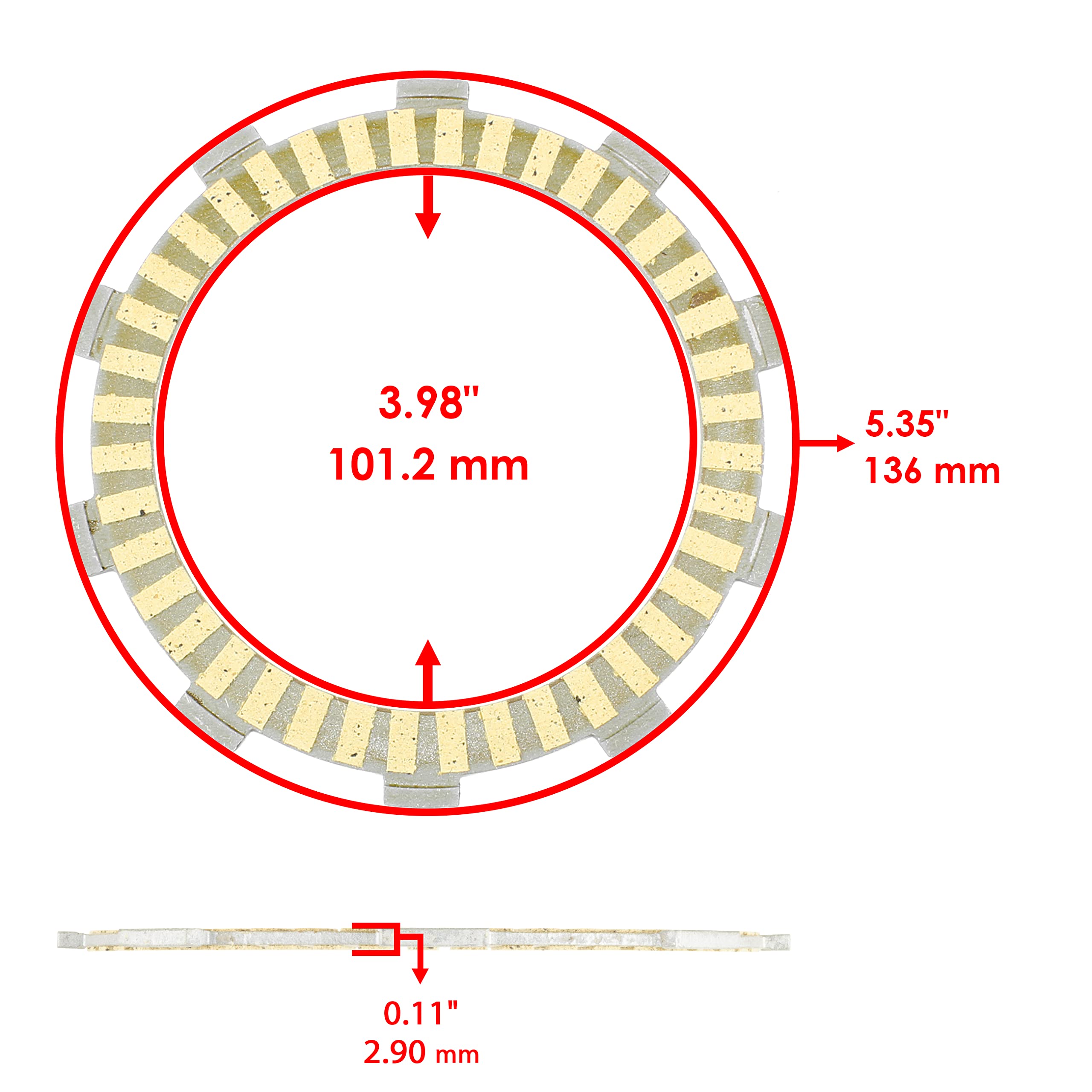 Clutch Cover Gasket For Honda TRX300EX Sportrax TRX300X 2003-2009 ATVs - Caltric 4 thumbnail image