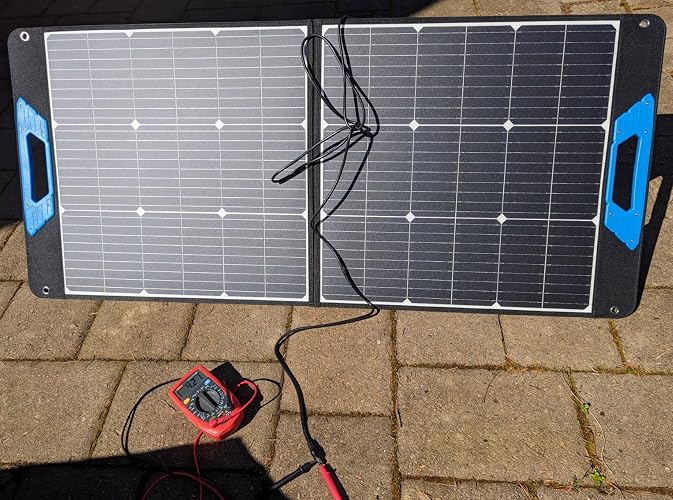 100 Watt Portable Solar Panel for Power Station, Foldable 100W