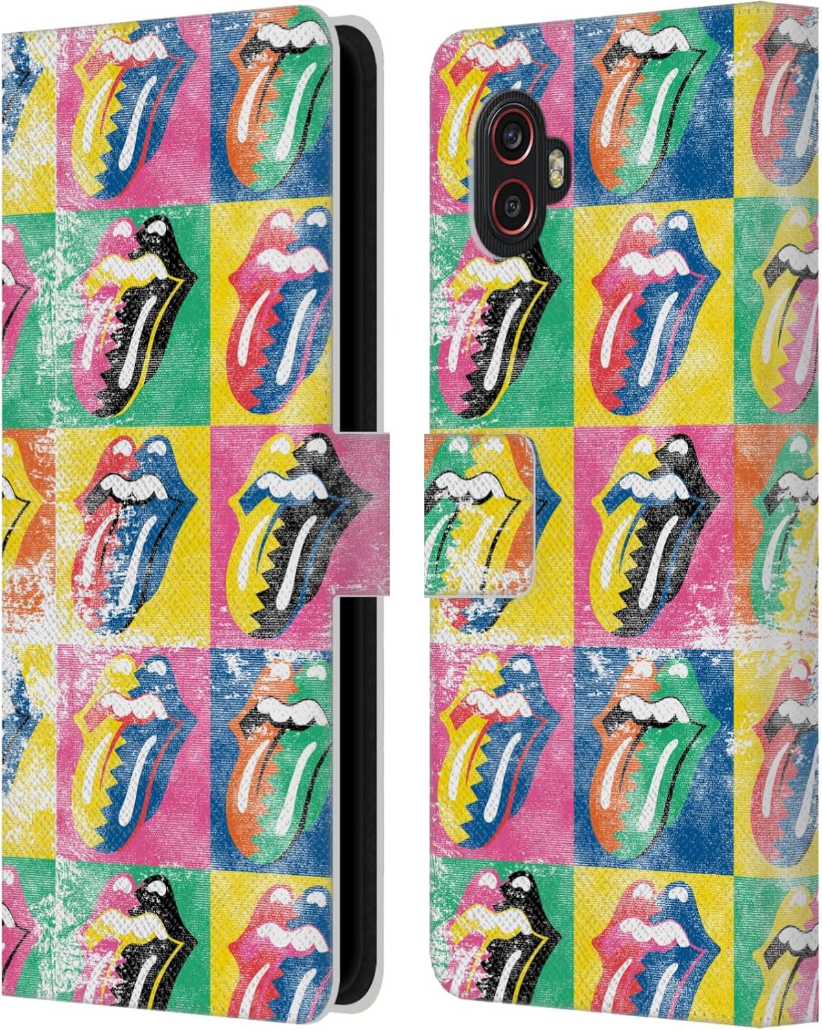 Head Case Designs Officially Licensed The Rolling Stones Some Girls Warhol Albums Leather Wallet Case Compatible with Samsung Galaxy Xcover6 Pro/Pro2