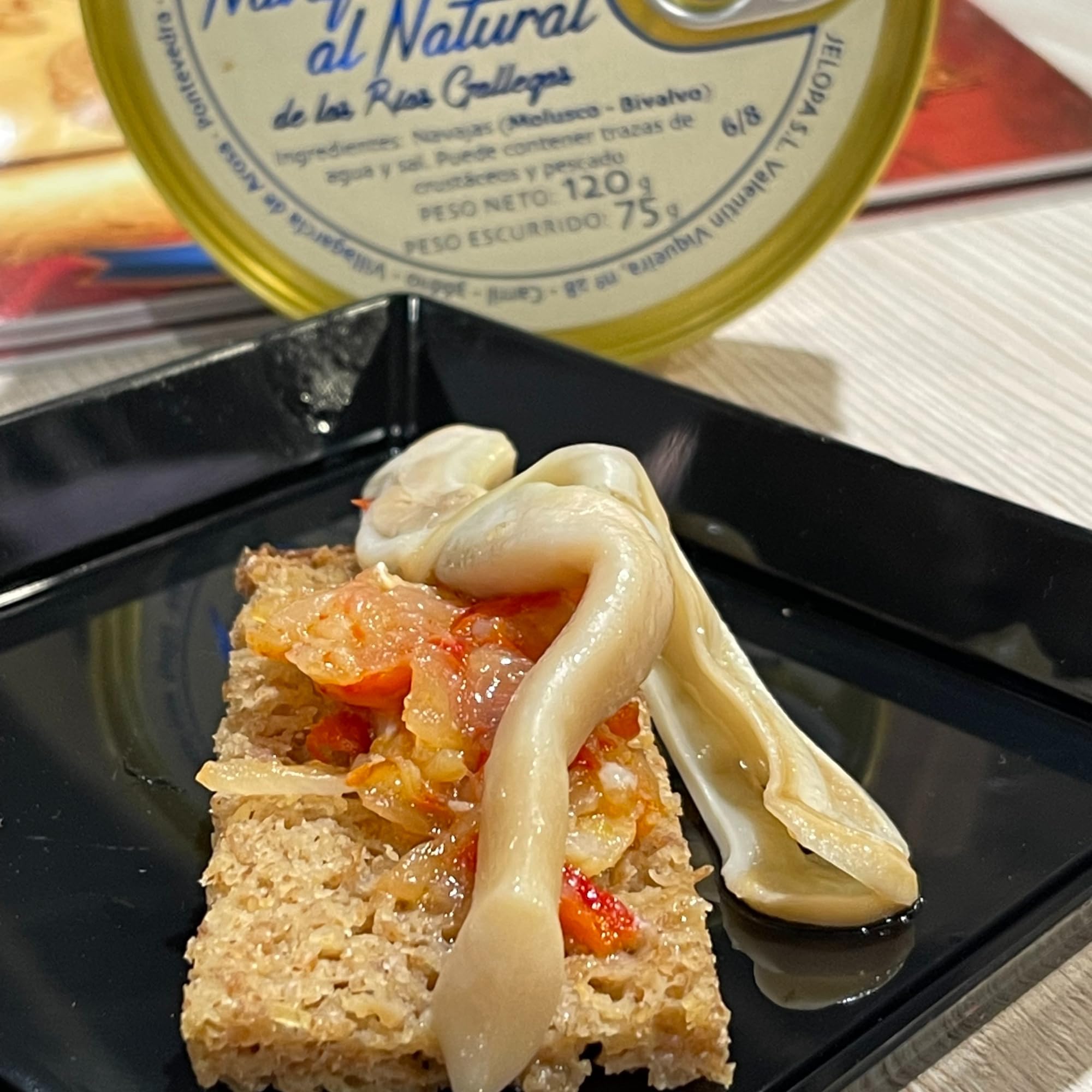 LOS PEPERETES x3 Lata Navajas Finisterre al Natural 120 g | Marisco Gallego Gourmet | 10–12 Piezas | Elaboración Artesanal | Conserva Premium de las Rías Gallegas | Sabor Auténtico del Atlántico