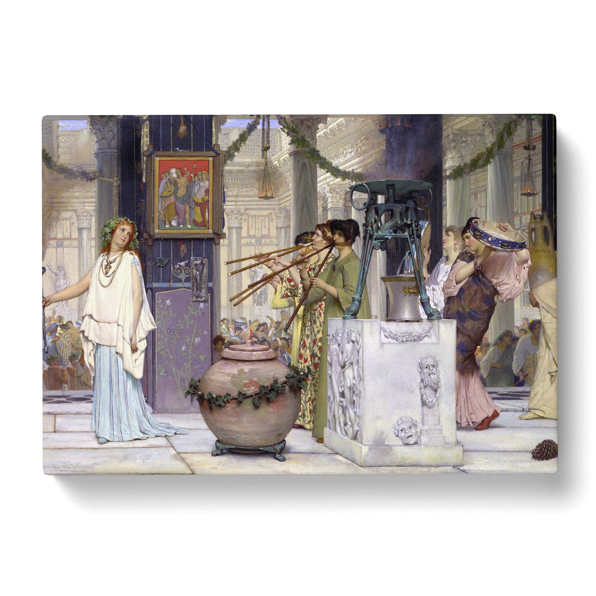 The Vintage Festival By Lawrence Alma Tadema Canvas Print, Mixed, 25L x 50W cm - Image 2