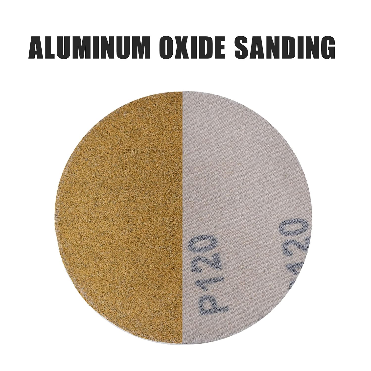 kimllier 100Pcs 5 Inch 120 Grit Sanding Disc Roll No Hole Fit for Automotive, Marine, Industrial, Woodworking