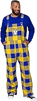 Vista 12 de FOCO NFL mens Nfl Team Logo Plaid Bib Overalls